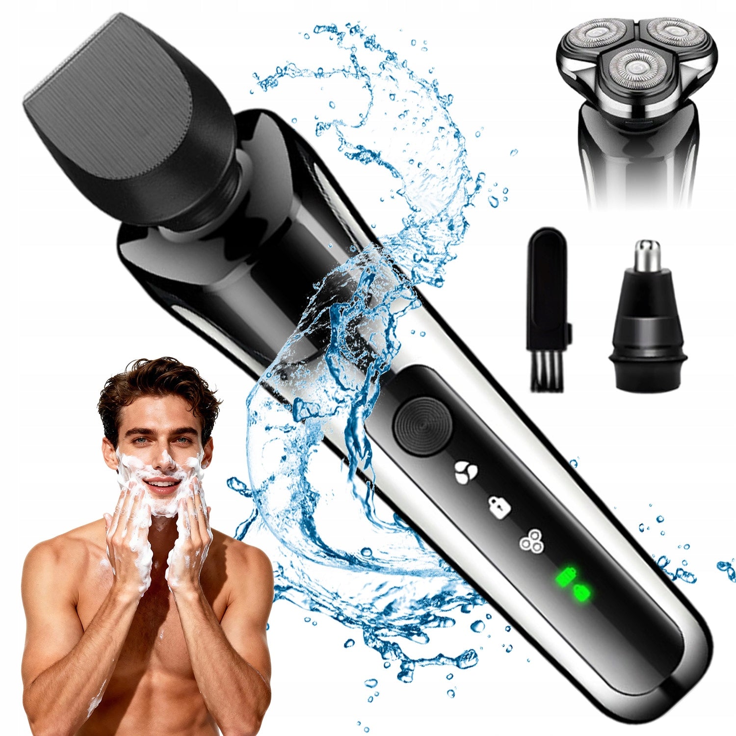 4D ROTARY RAZOR WITH TRIMMER FOR COMPREHENSIVE CARE Packaging status original