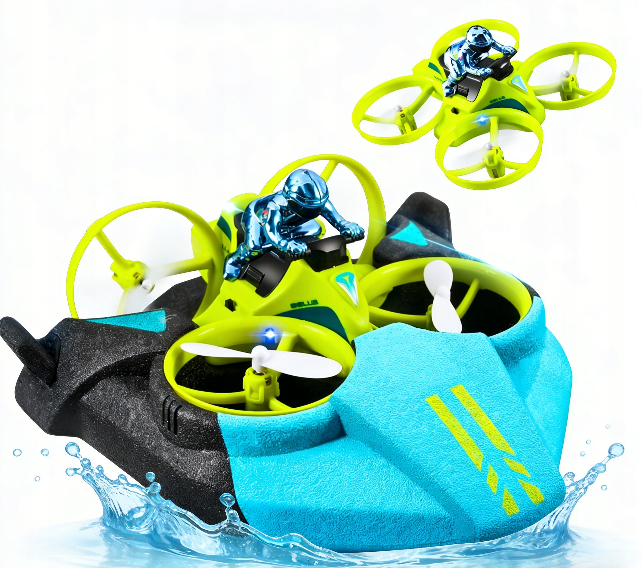 4DRC TERZETTO H24 MINI DRONE BOAT 3in1 QUADROCOPTER REMOTE CONTROLLED Manufacturer code nie występuje