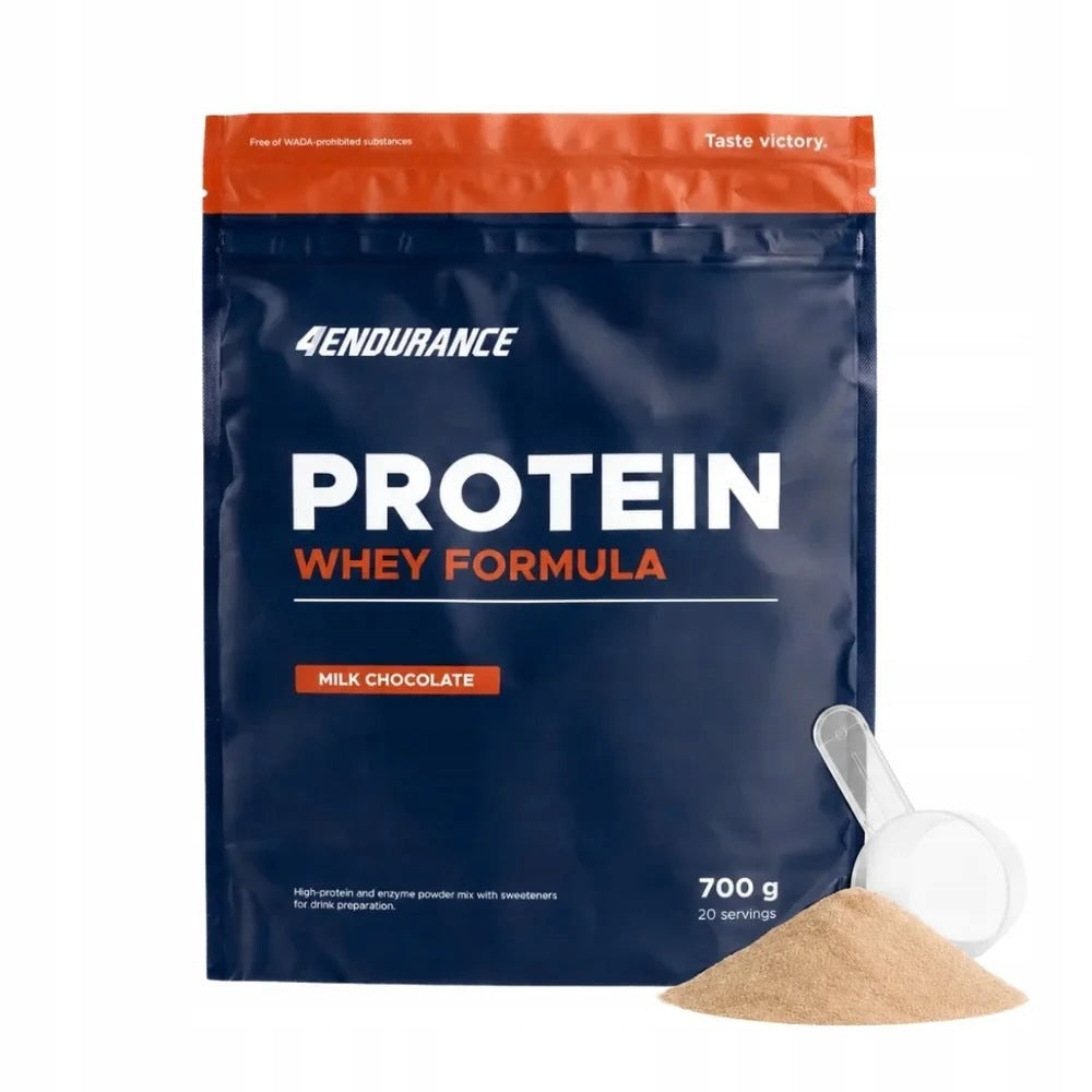 4ENDURANCE PROTEIN WHEY FORMULA 700G MILK CHOCOLATE PROTEIN SUPPLEMENT Packaging status original