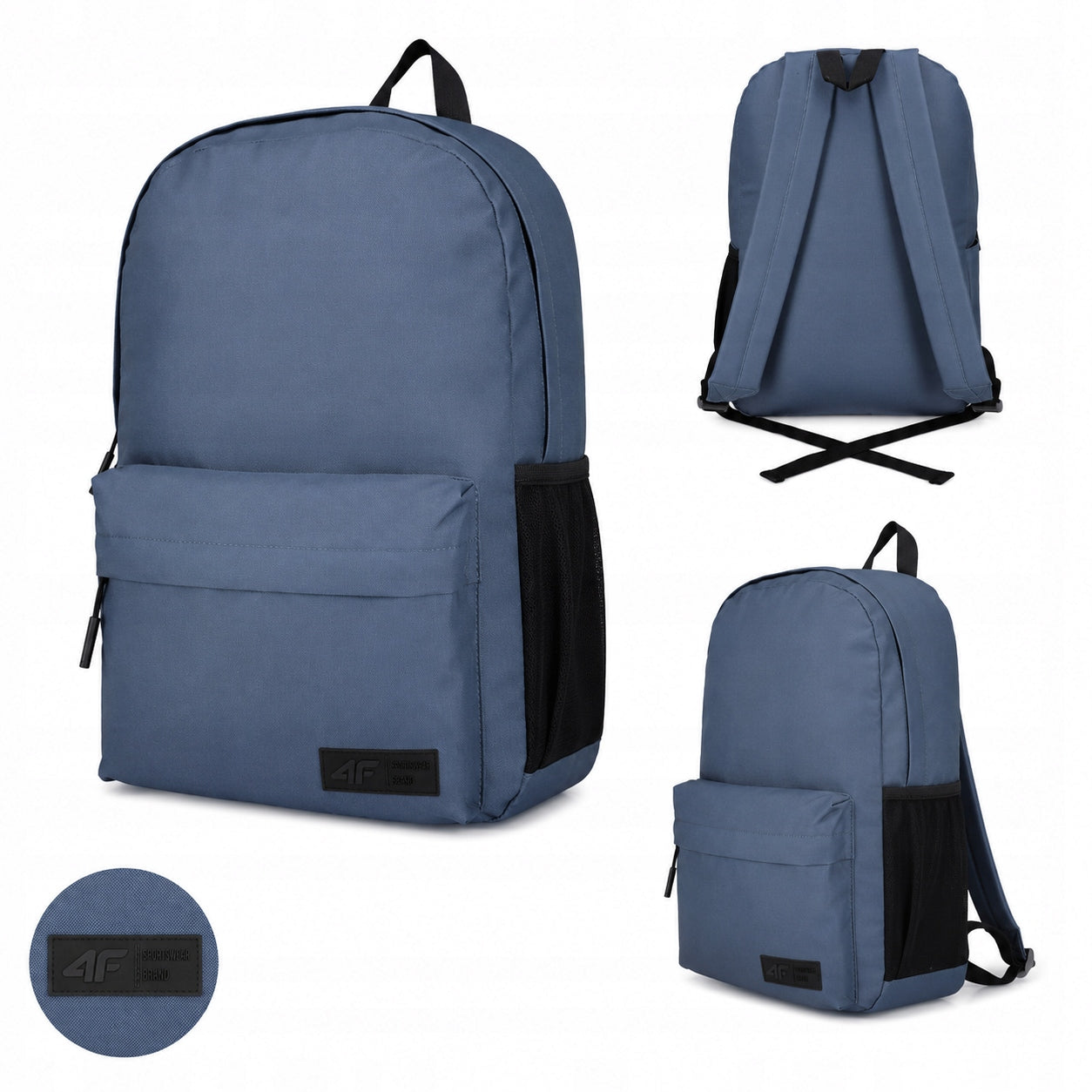 4F BLACK CITY BACKPACK WITH LOGO