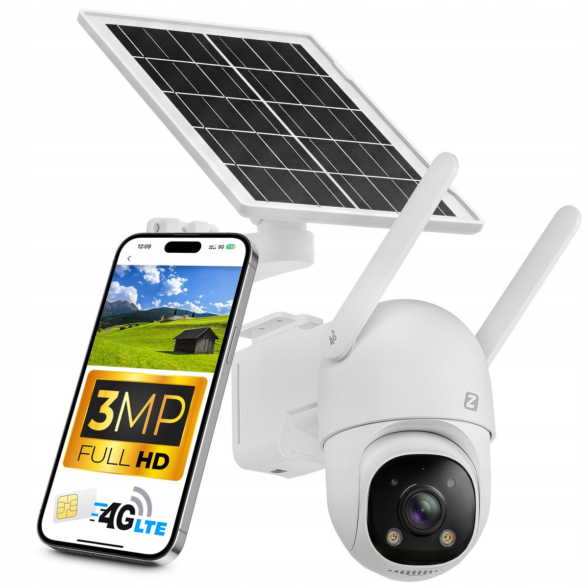 4G 3MPx AOV OUTDOOR SOLAR SIM CARD CAMERA