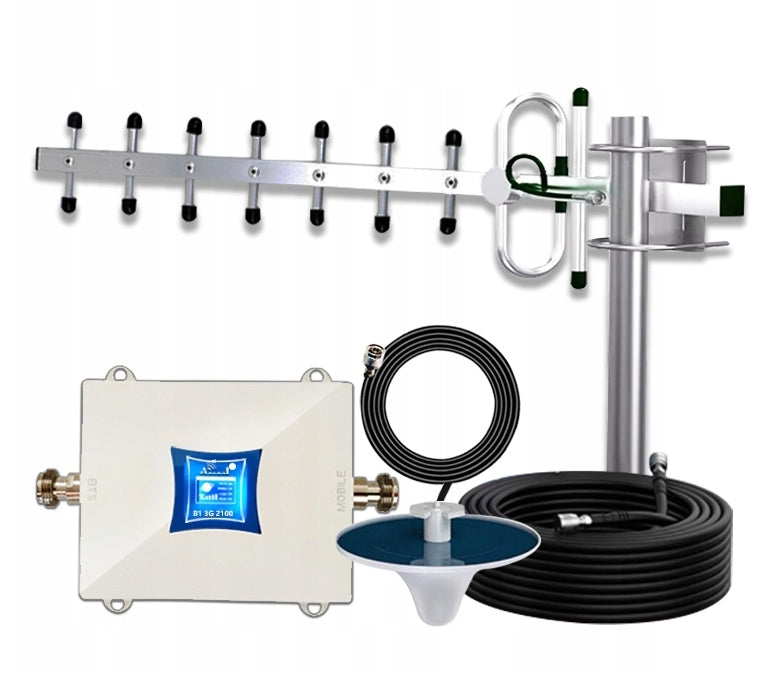 4G LTE 1800 MHz PHONE SIGNAL AMPLIFIER KIT + YAGI 10m ANTENNA