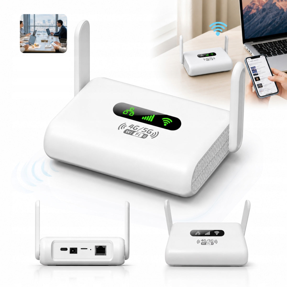 4G Wireless Router, WiFi Router With SIM Card Slot Wide Range