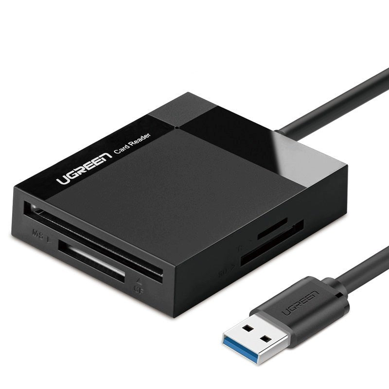 4IN1 MEMORY CARD READER UGREEN USB 3.0 SD MICRO SD CF MS BLACK