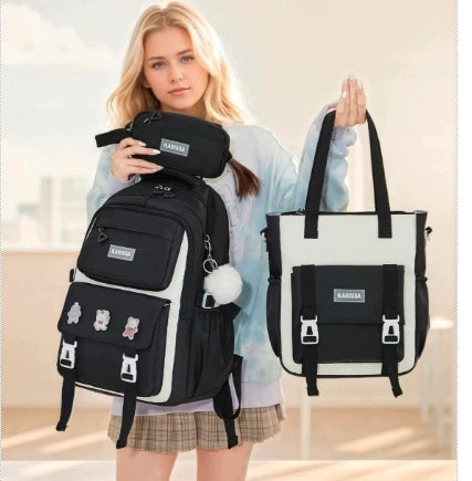 4IN1 SCHOOL BACKPACK WITH LAPTOP PENCIL CASE BAG 15,6" Packaging status original