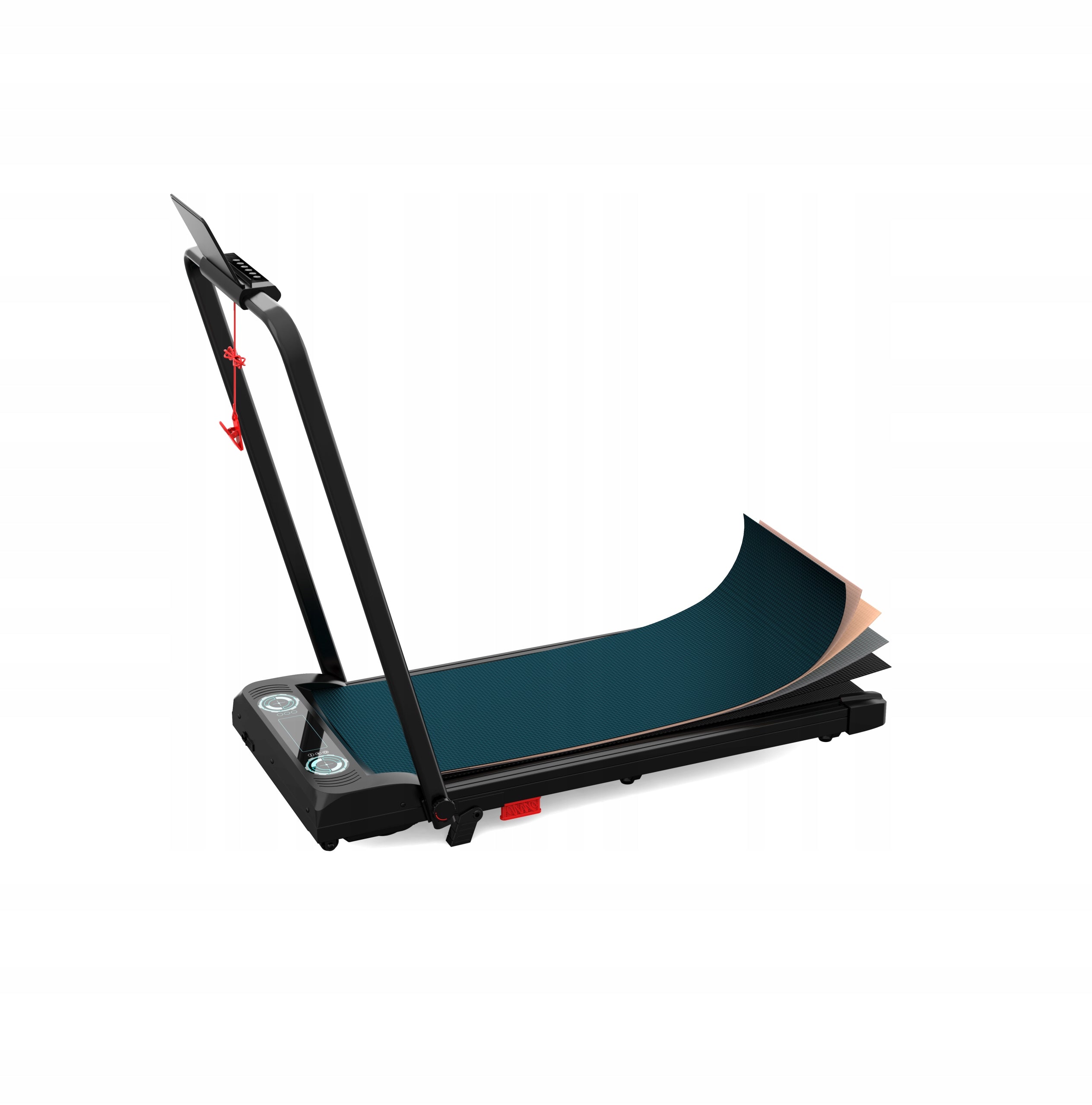 4In1 Folding Treadmill Home Exercise Electric & Handrail Control 120kg 10KM Measurements training duration distance speed burned calories