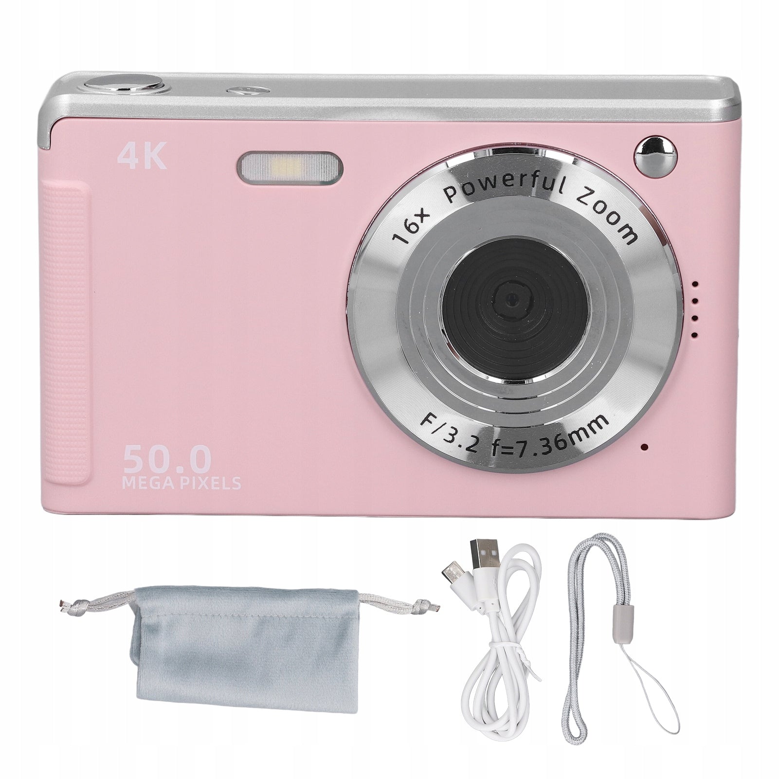 4K 16X Zoom Anti Shake Digital Camera 50MP Autofocus Compact EG Model 3375FNLK