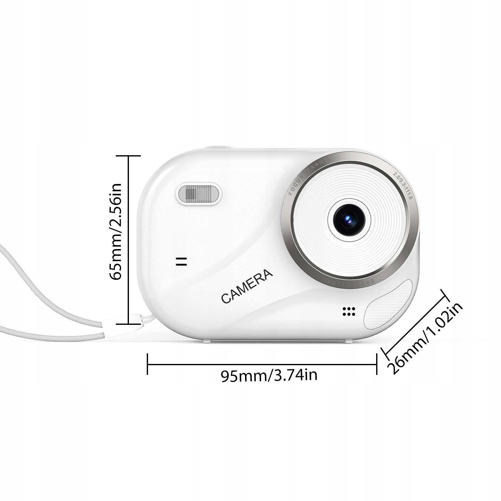 4K 16x Zoom 48MP Digital Camera with 32GB Flashlight Card for Teens 6Q Brand no brand