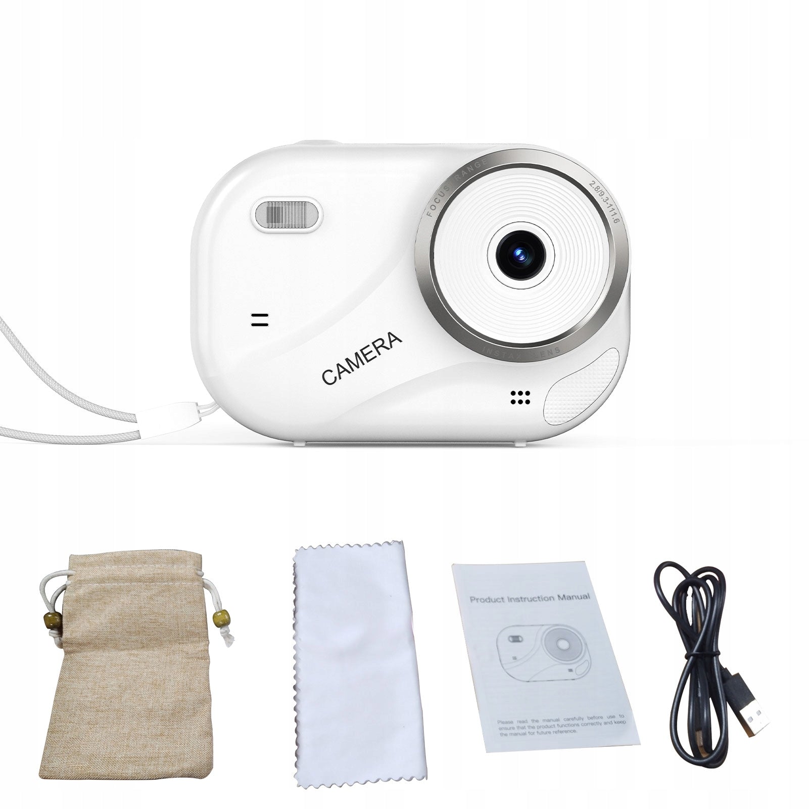 4K 16x Zoom 48MP Digital Camera with 32GB Flashlight Card for Teens 6Q Model 9703MLJW
