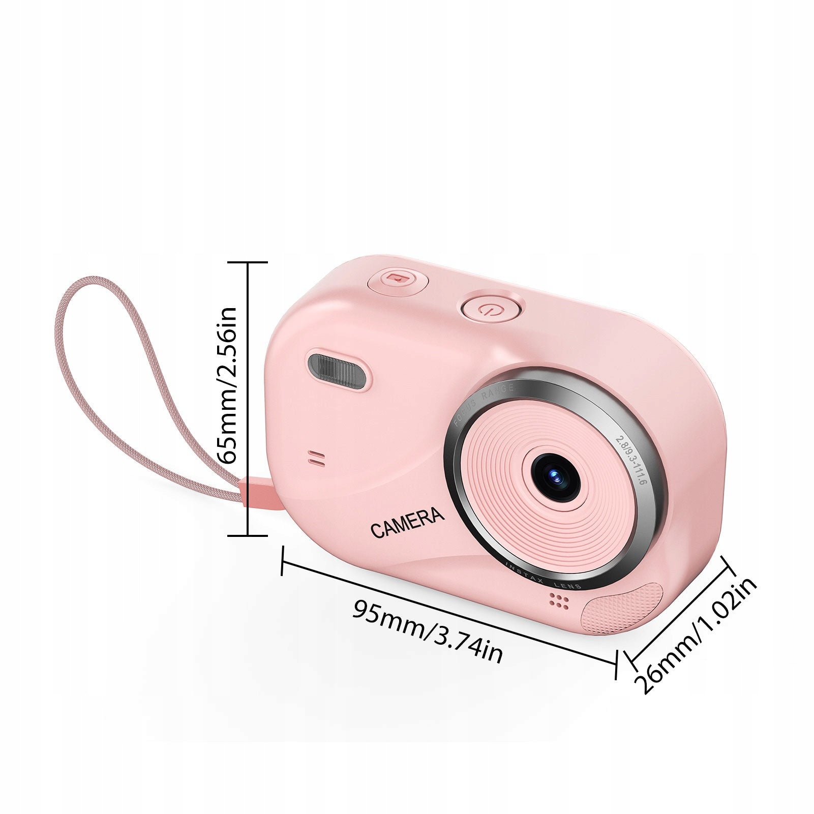 4K 16x Zoom 48MP Digital Camera with 32GB Flashlight Card for Teens LO Brand no brand