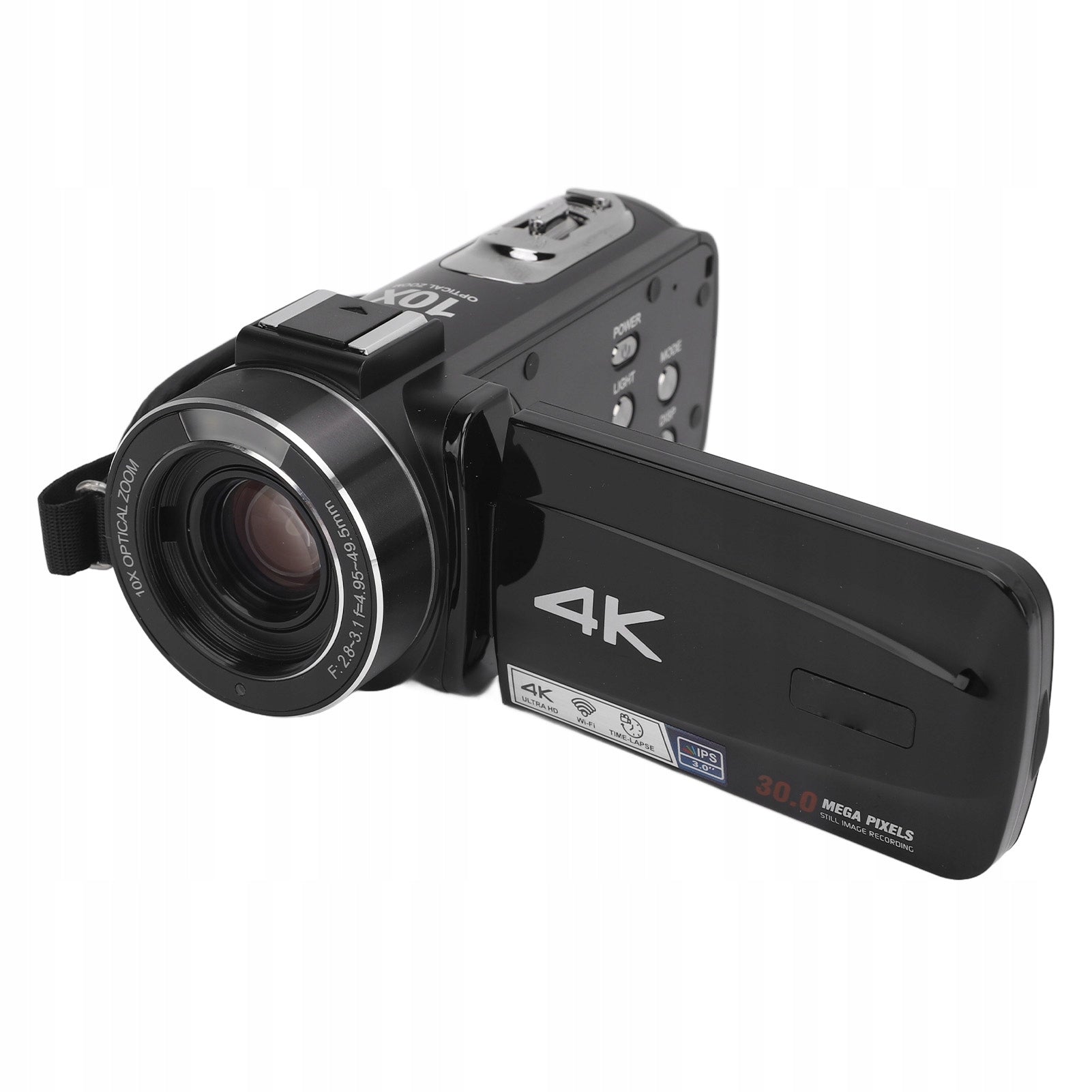 4K 3MP Digital Camera 10x 180° Optical Zoom Rotating 3 Inch Y9