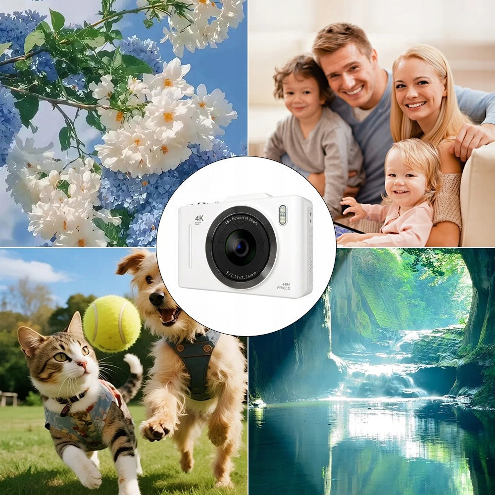 4K 48 MP DIGITAL CAMERA MACRO ZOOM MODE 16X LIGHTWEIGHT COMPACT WITH CARD 3 Packaging status original