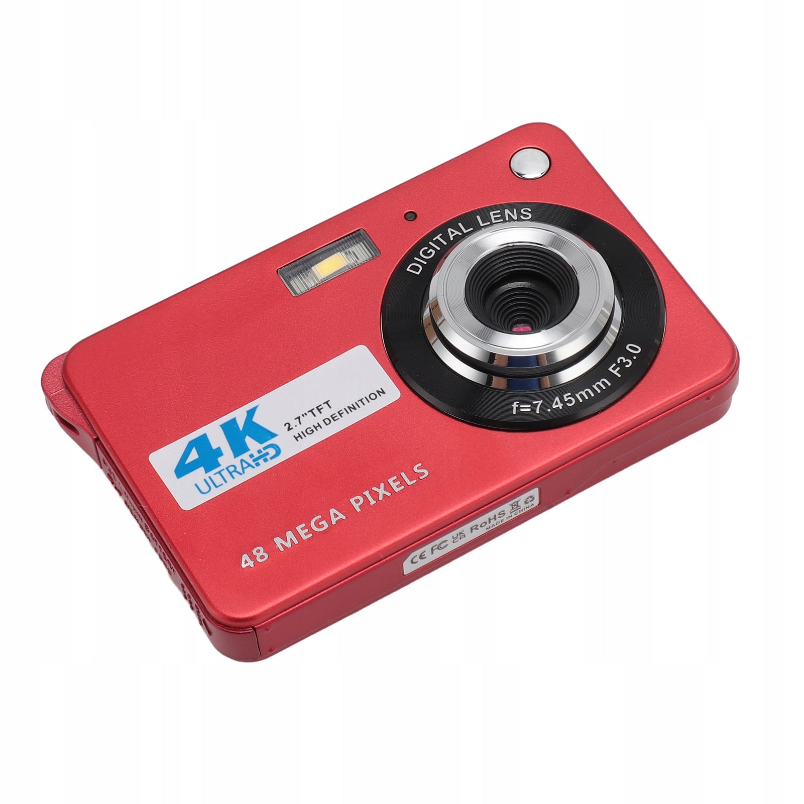 4K 48 MP HD Digital Camera 2,7 Inch Screen 8x Zoom Autofocus 1L Resolution 1 Mpx