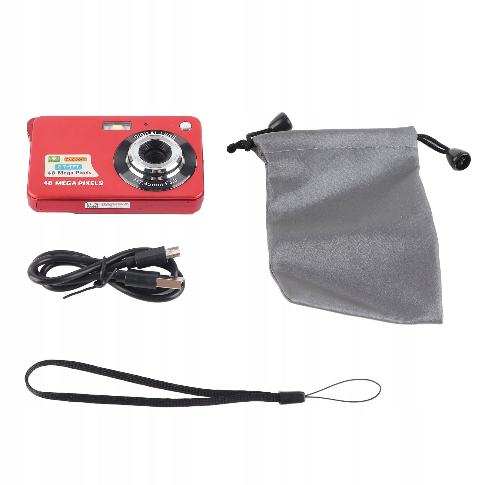 4K 48 MP digital camera with shock protection and 2U Brand no brand