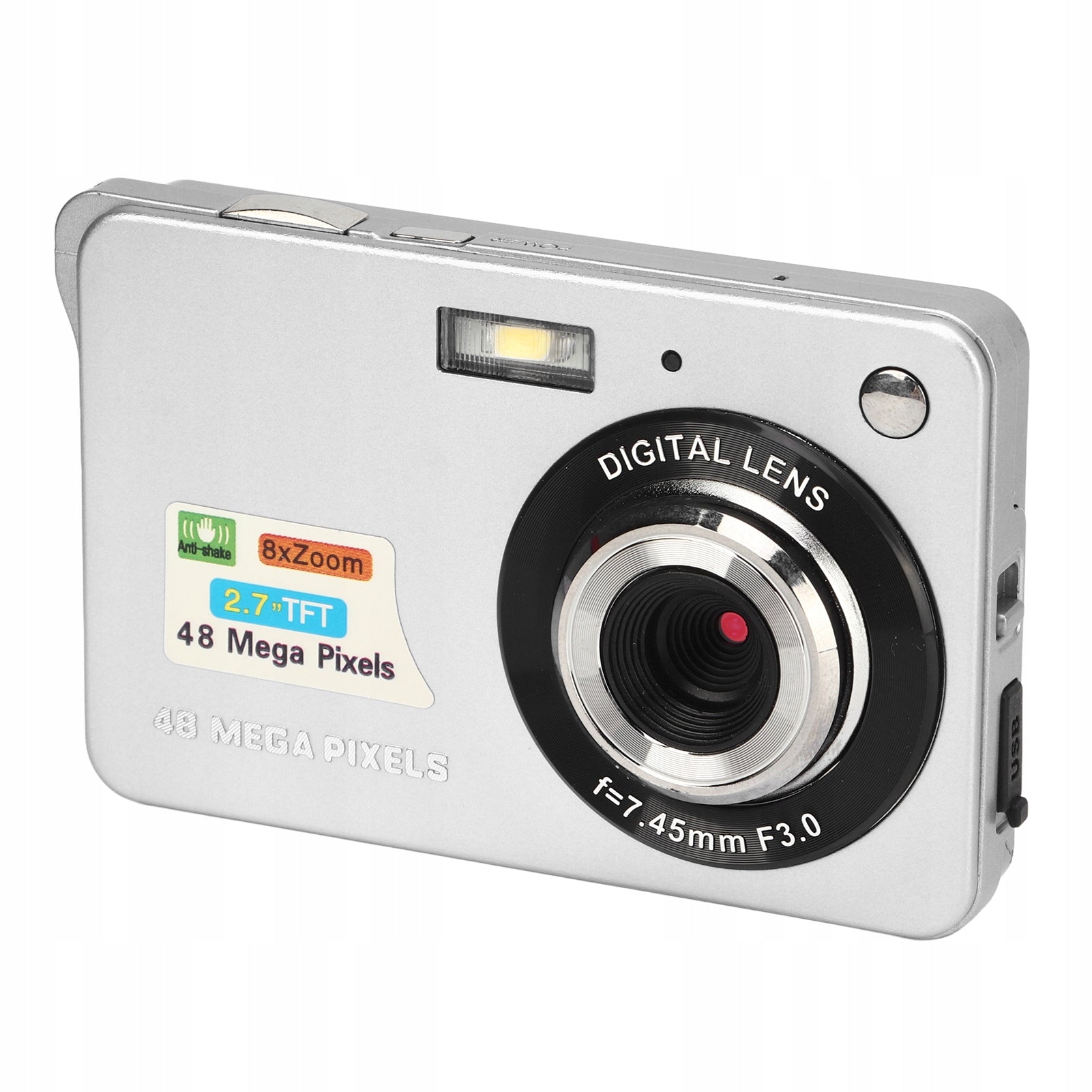 4K 48MP DIGITAL CAMERA 2,7 INCH LCD DISPLAY 8X ZOOM FOR VLOGGING Packaging status original