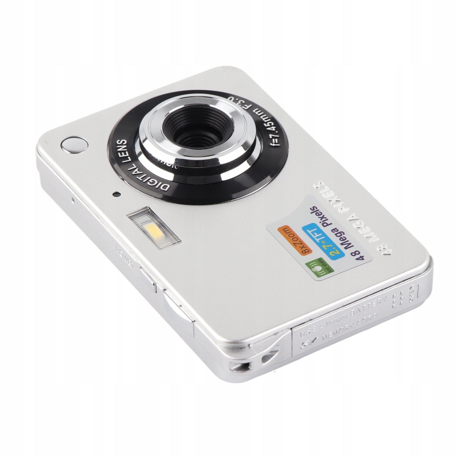 4K 48MP Digital Camera 2,7 Inch LCD Display 8x Zoom Anti 08 Resolution 1 Mpx
