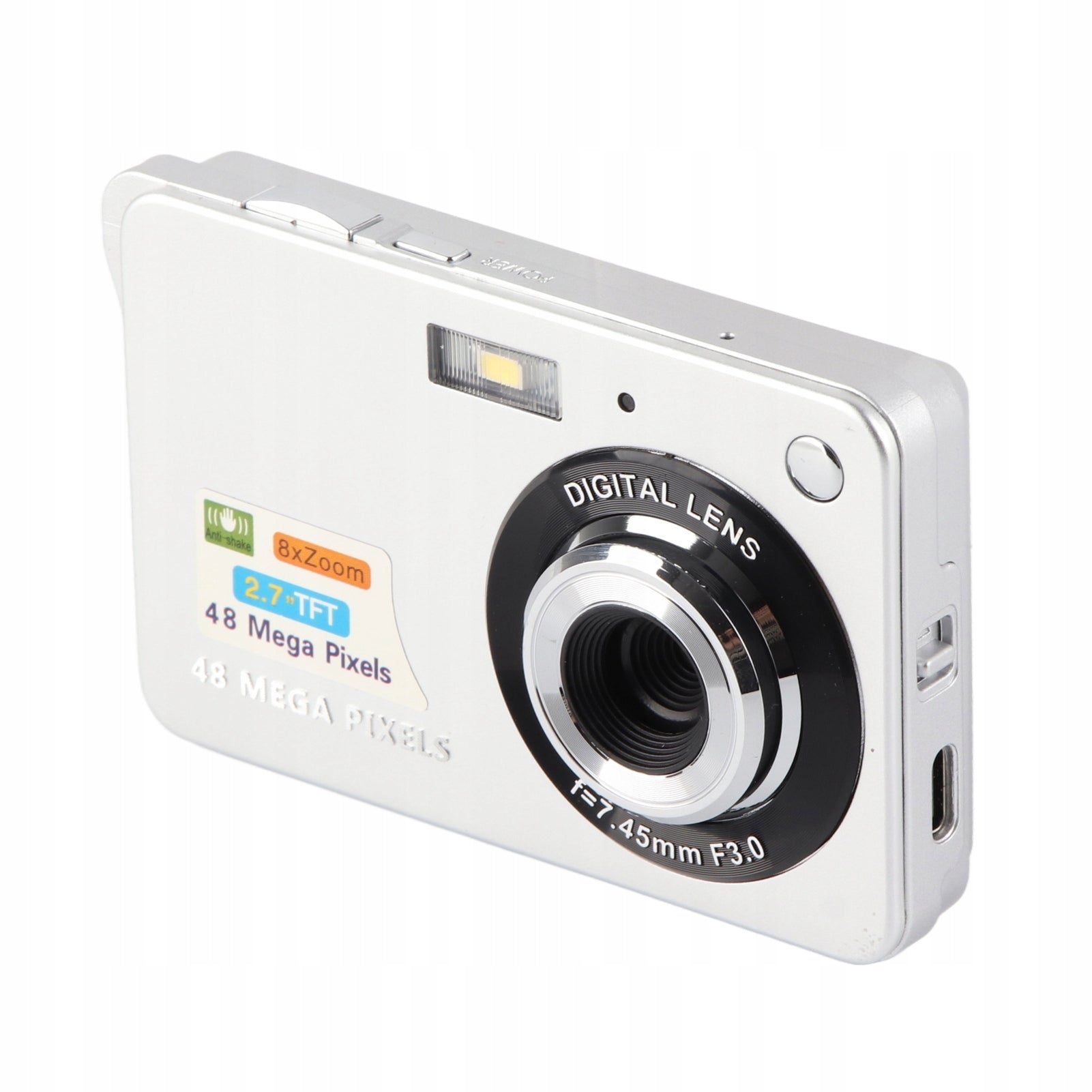 4K 48MP Digital Camera 2,7 Inch LCD Display 8x Zoom Anti 08