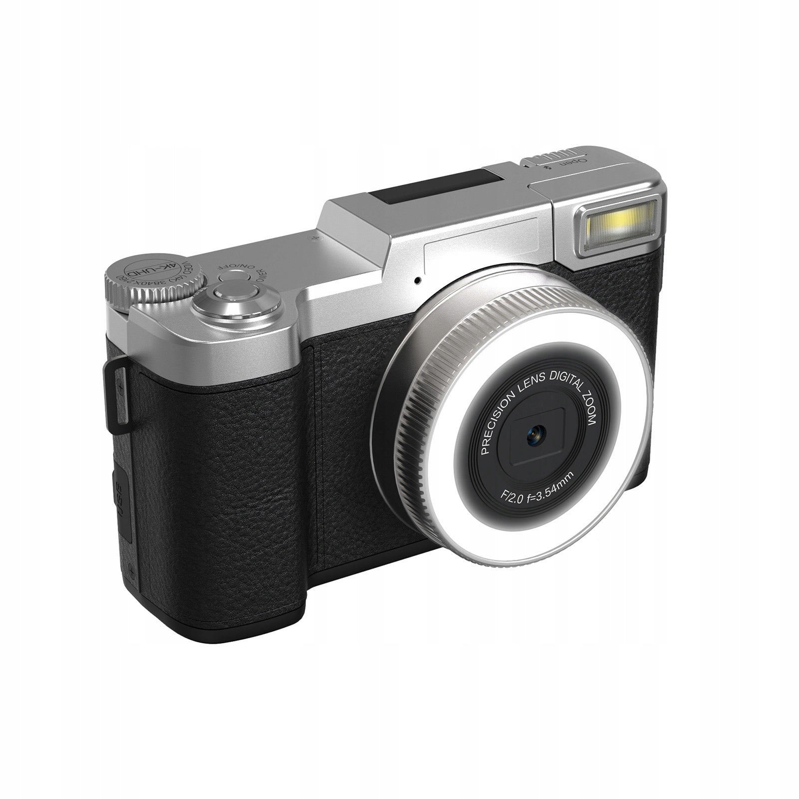 4K 48MP Digital Camera Resolution 18x Zoom Squid Size CA