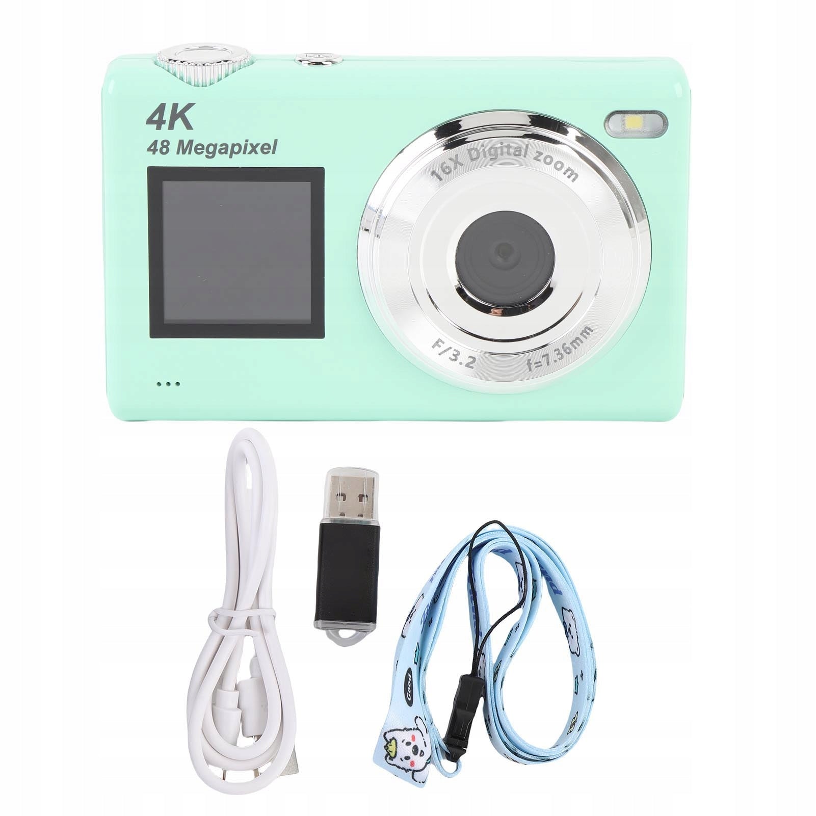 4K 48MP HD Digital Camera Dual Screen 16x Digital Zoom Auto Focus KA