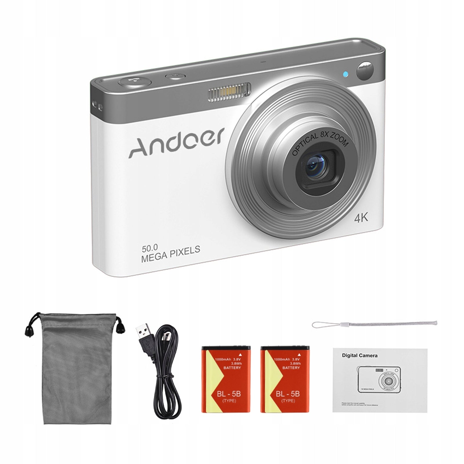 4K 50MP PORTABLE DIGITAL CAMERA 2,88 INCH IPS SCREEN AUTOMATIC Brand no brand