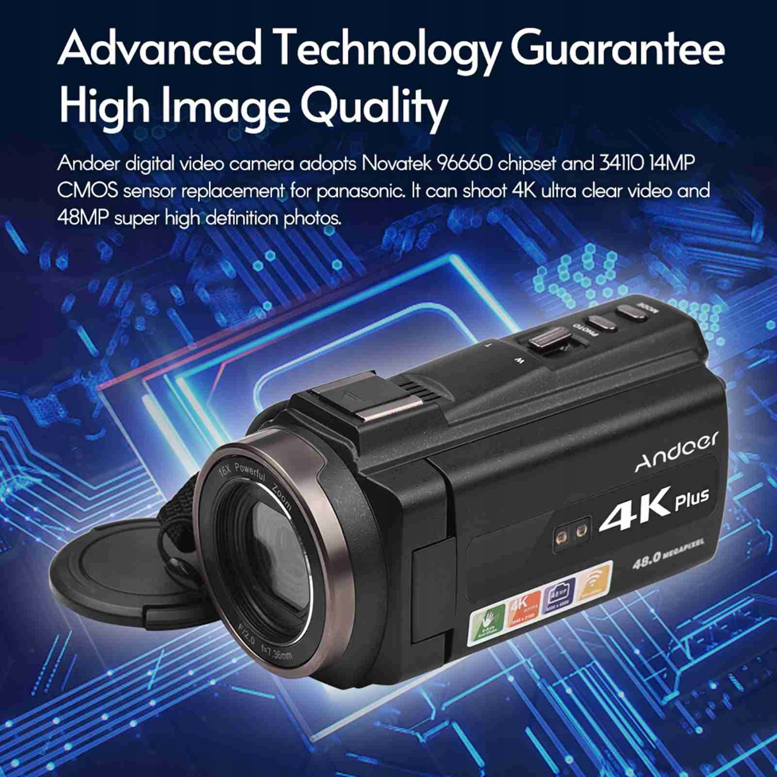 4K/60fps Video Camera 3,7V 2000MAH 3 -inch Camera 45 Brand no brand