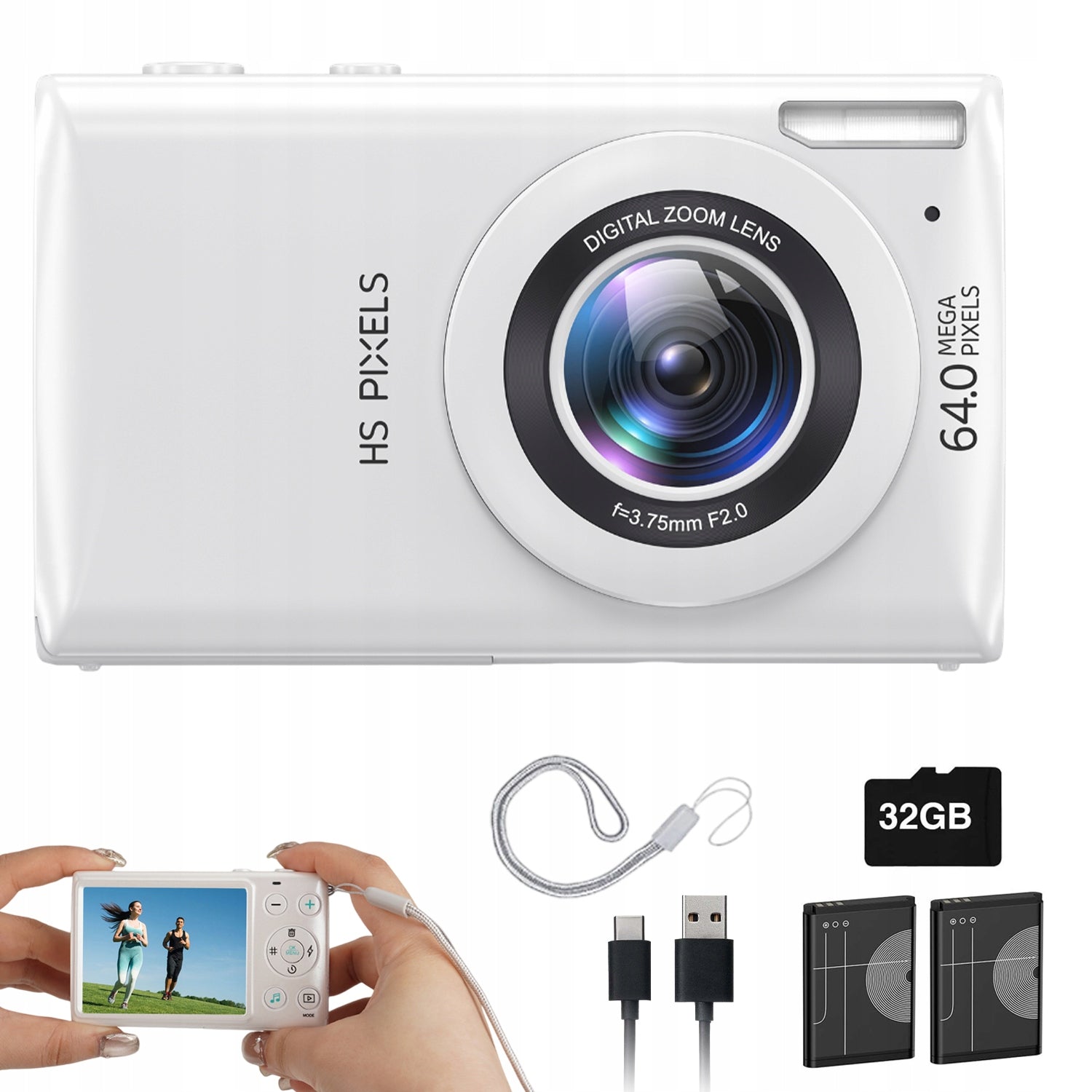 4K 64MP 18X DIGITAL HD CAMERA PHOTO COMPACT PORTABLE