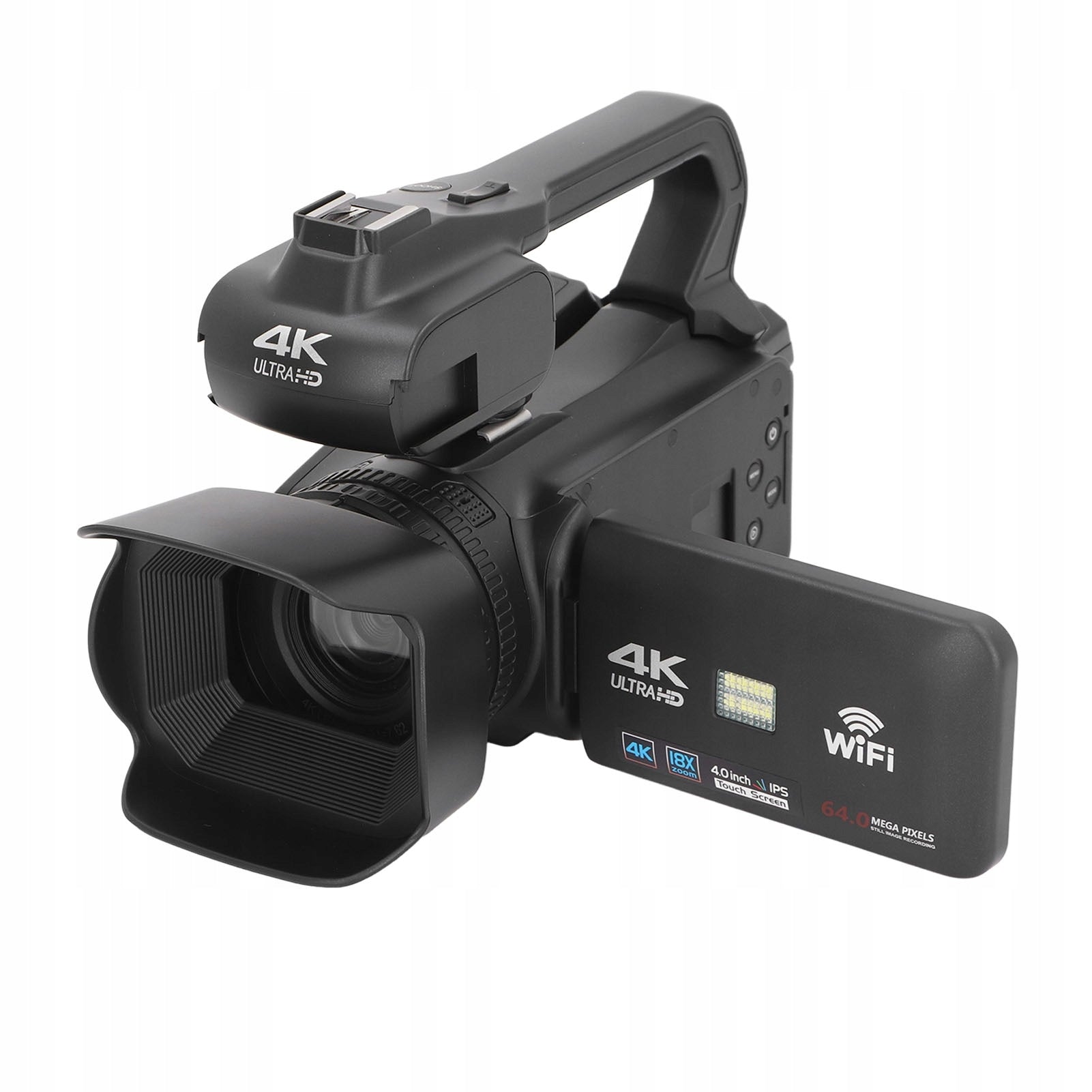 4K 64MP Camera 18x Digital Zoom 4 Inch Touch Screen JH Camera