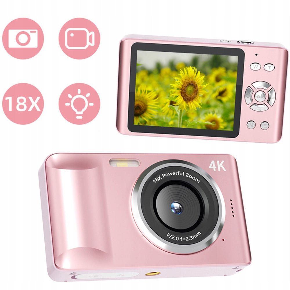4K 64MP DIGITAL CAMERA WITH IPS SCREEN FOR KIDS IDEAL FOR HOLIDAYS Packaging status original
