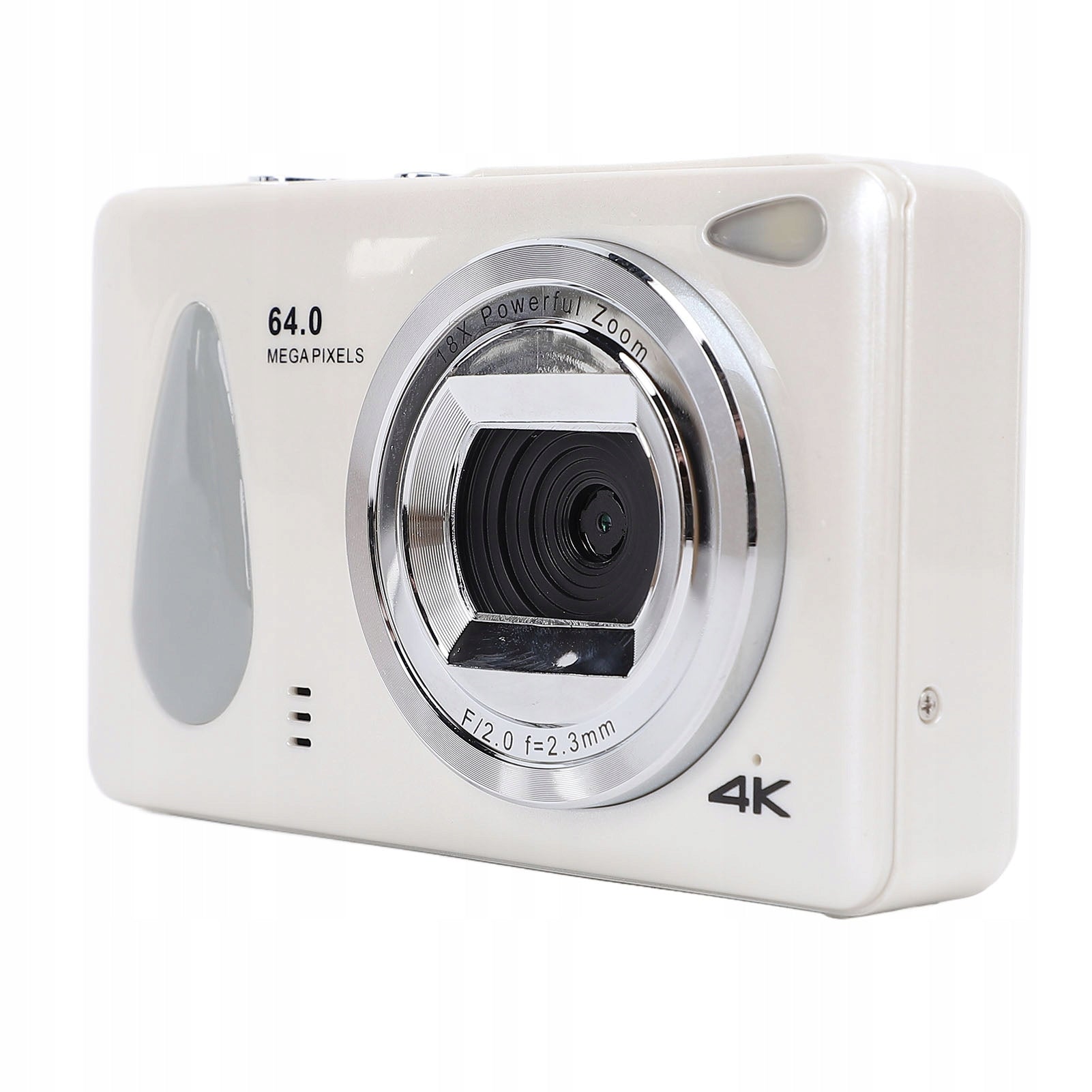 4K 64MP Digital Camera 18x Zoom Auto Focus Loop Recording 2,8 69 Model 8041QCHT