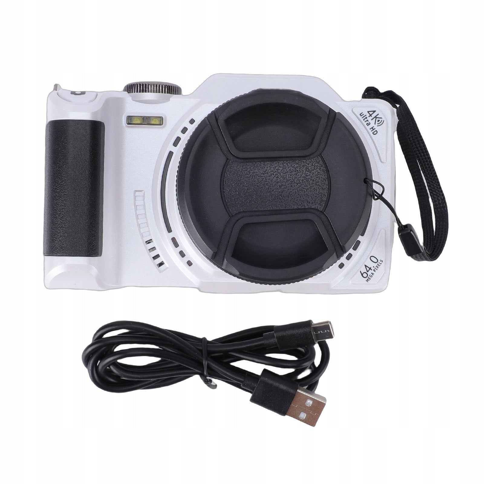 4K 64MP Digital Camera 3 Inch Flip Screen 18x Zoom with C0