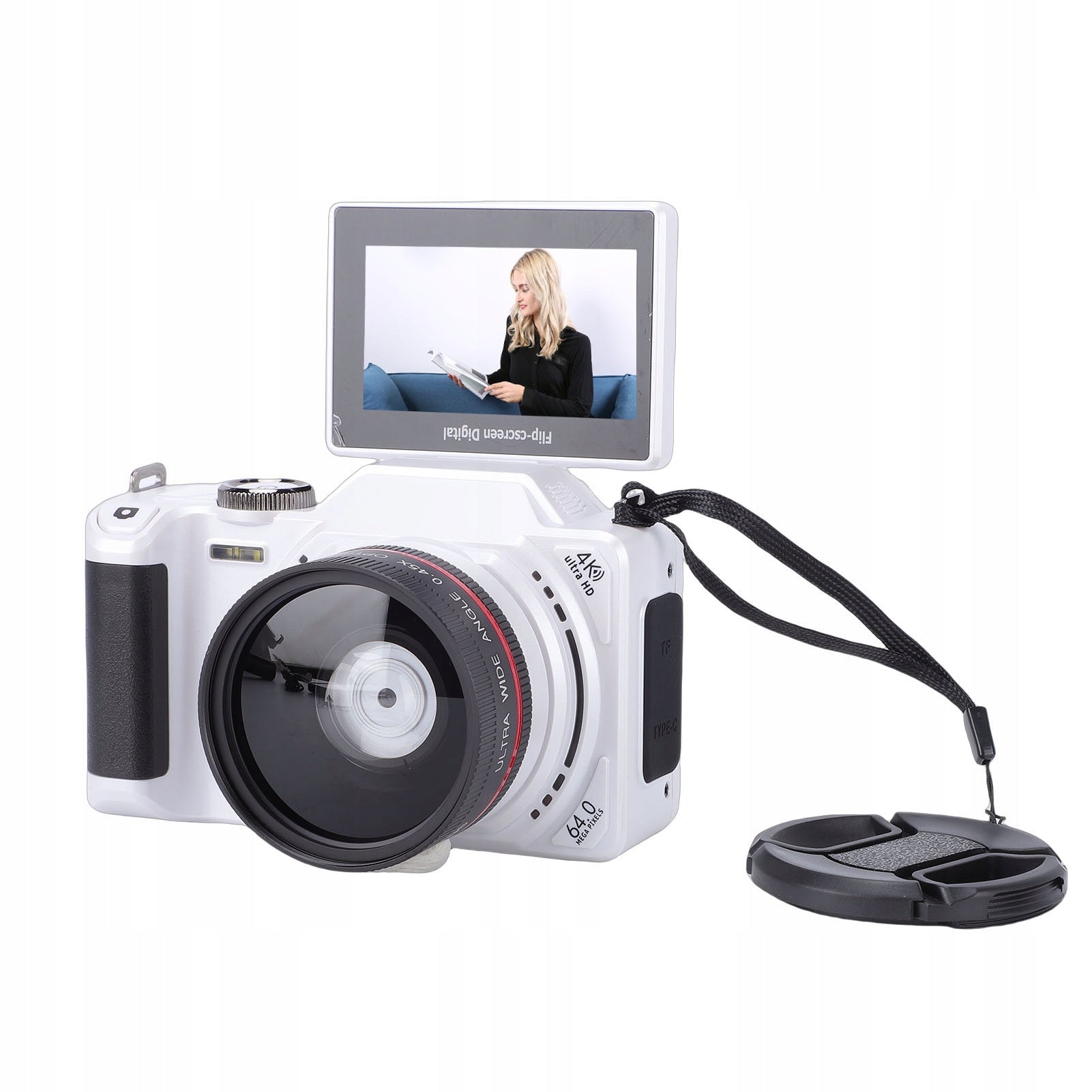 4K 64MP Digital Camera 3 Inch Flip Screen 18x Zoom with YK Brand no brand