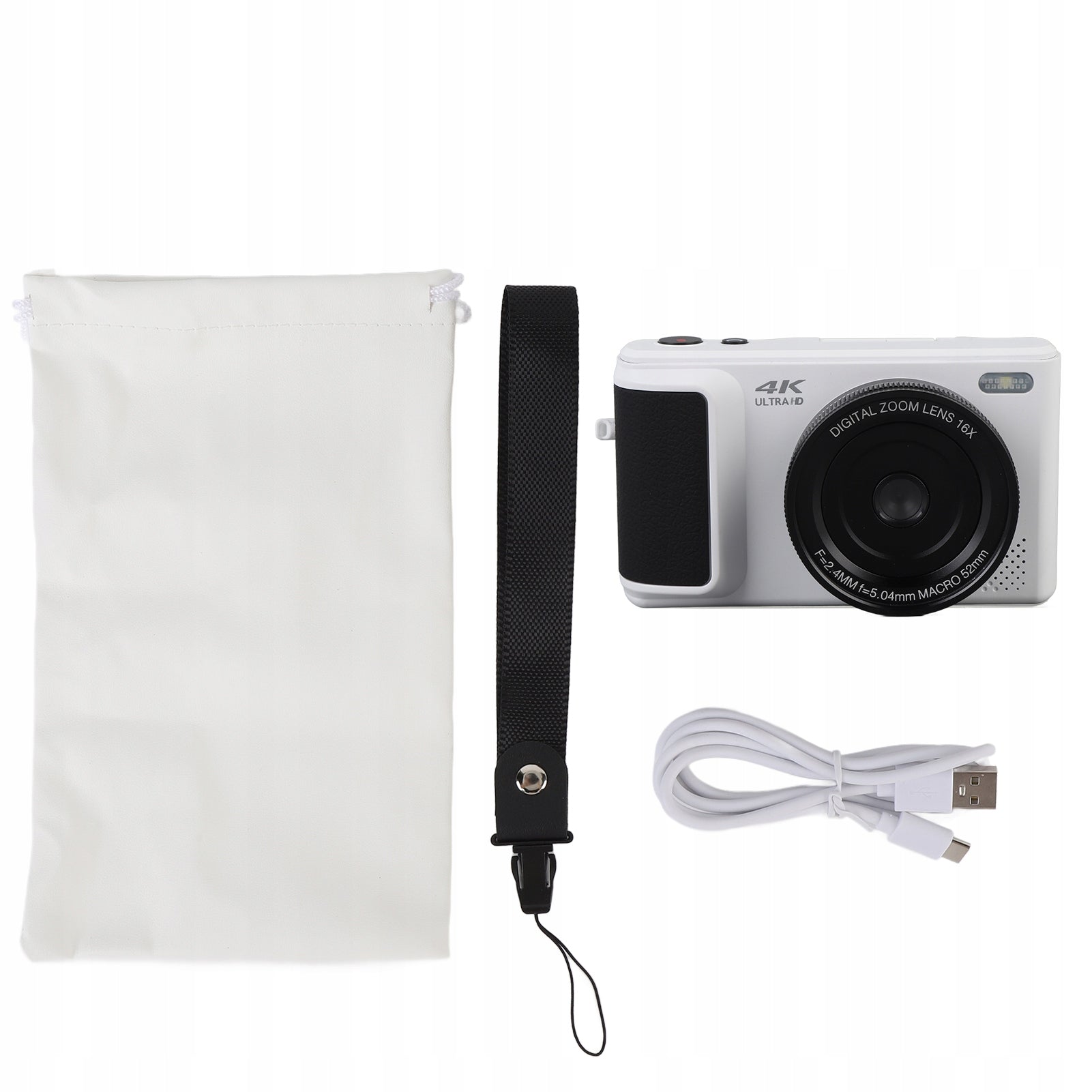 4K 64MP Digital Camera Inverted Screen 180 Angle Multiple GD Filters