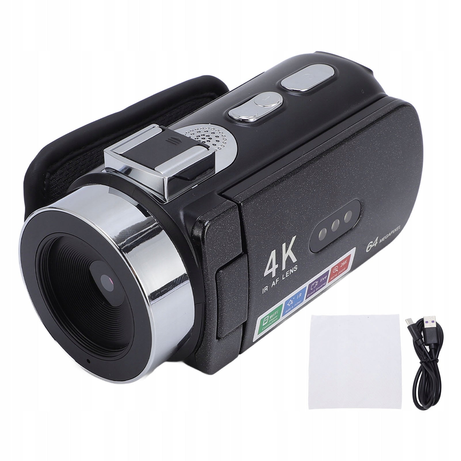 4K 64MP HD 28X Zoom Digital Video Camera Automatic Setting U6