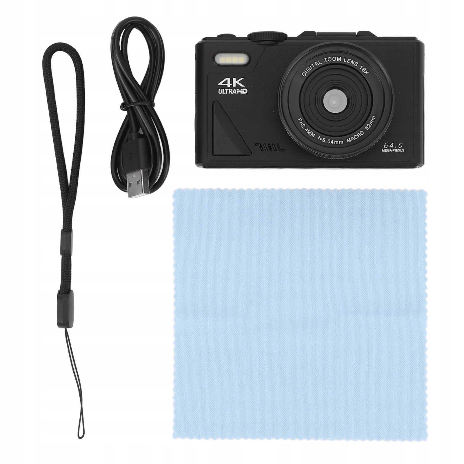4K 64MP UHD Digital Camera 18x Zoom Autofocus Retro Compact Brand no brand