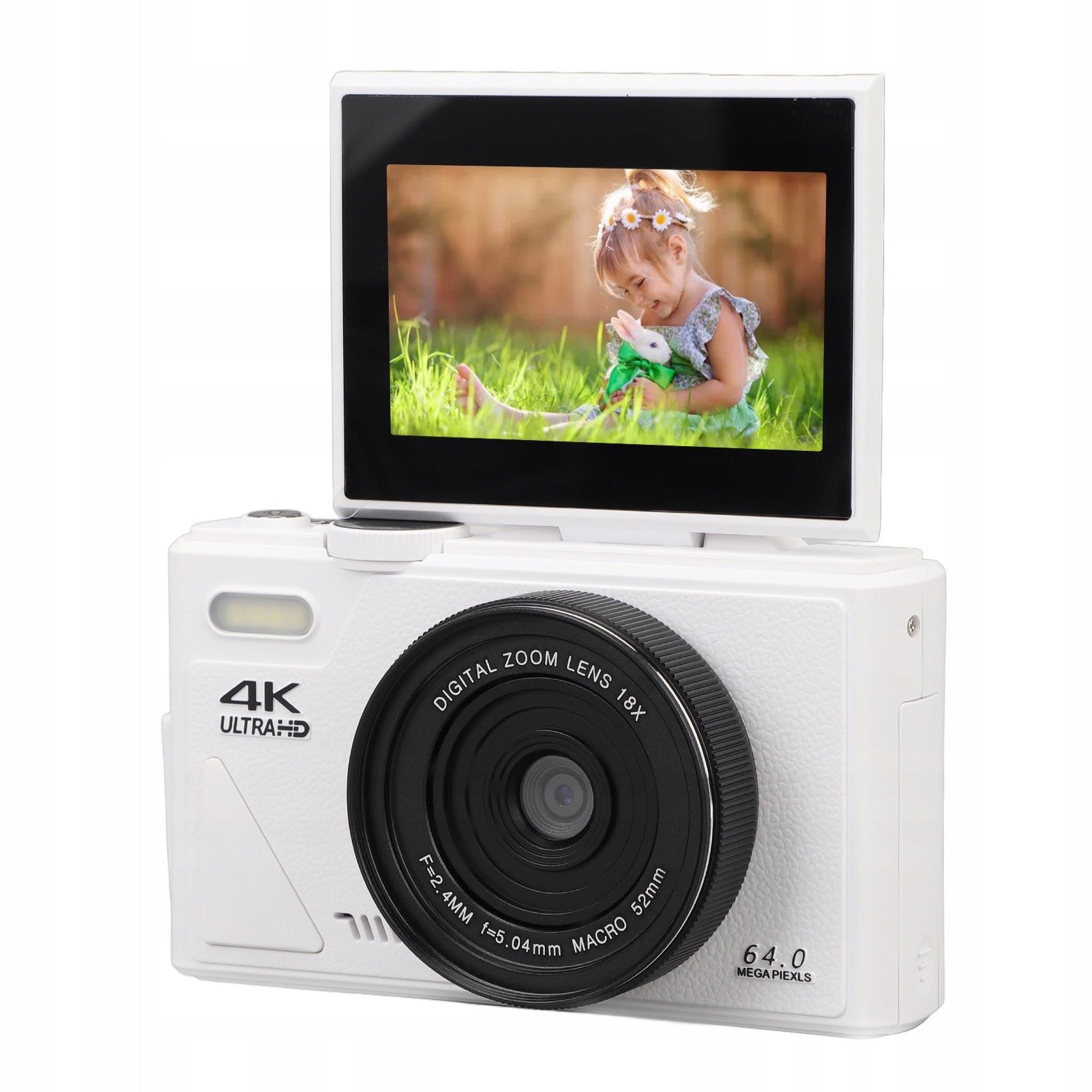 4K 64MP UHD Digital Camera 18x Zoom Autofocus Retro Compact Resolution 1 Mpx