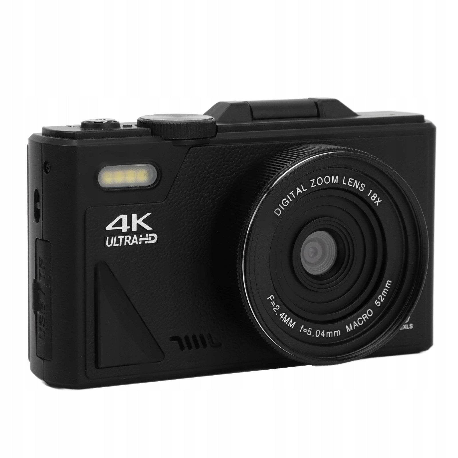 4K 64MP UHD Digital Camera 18x Zoom Autofocus Retro Compact Resolution 1 Mpx