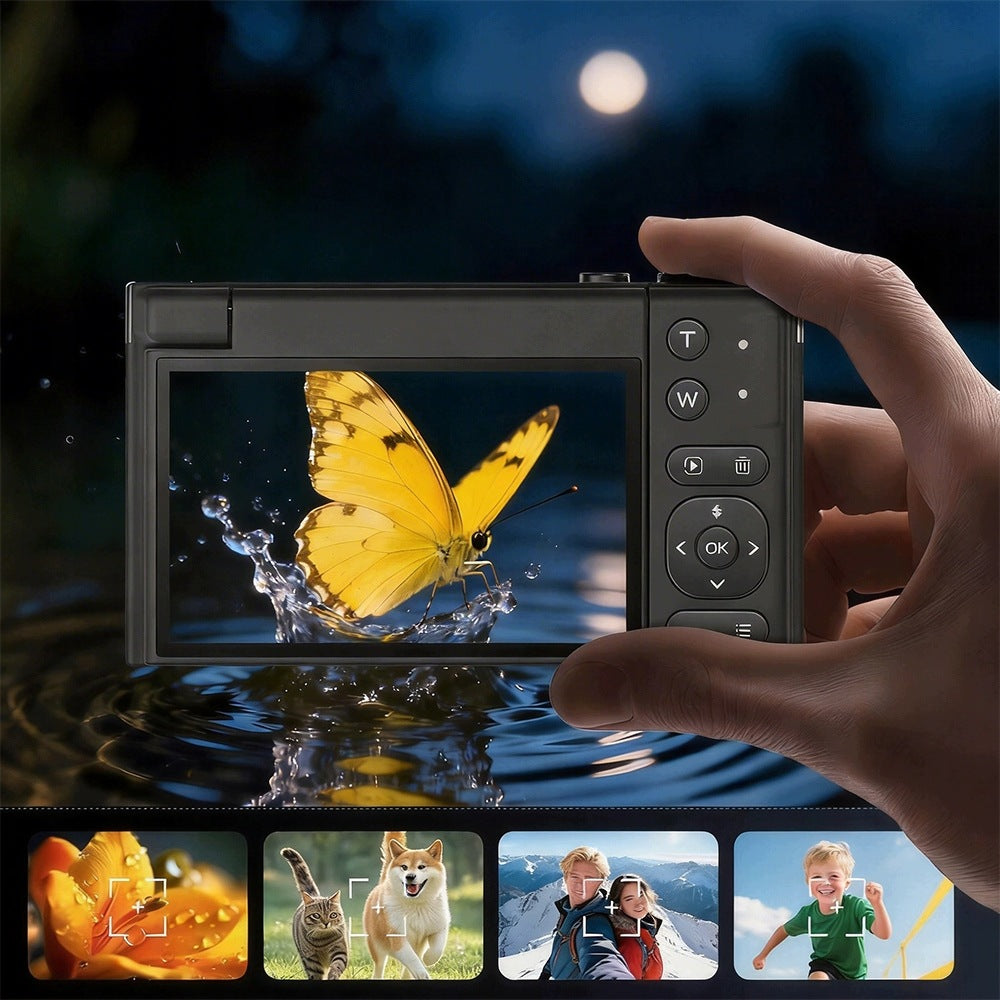 4K DIGITAL CAMERA FOR PHOTOGRAPHY AND VIDEOS WITH TILTING SCREEN CAMERA BLACK Brand no brand