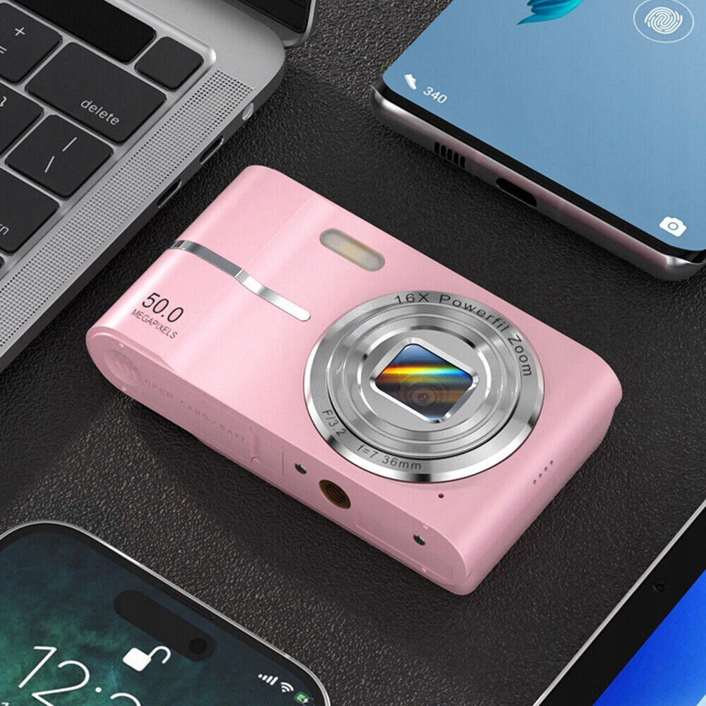 4K DIGITAL CAMERA WITH 50MP, 2,4-INCH SCREEN AND 16X ZOOM Brand Bedee