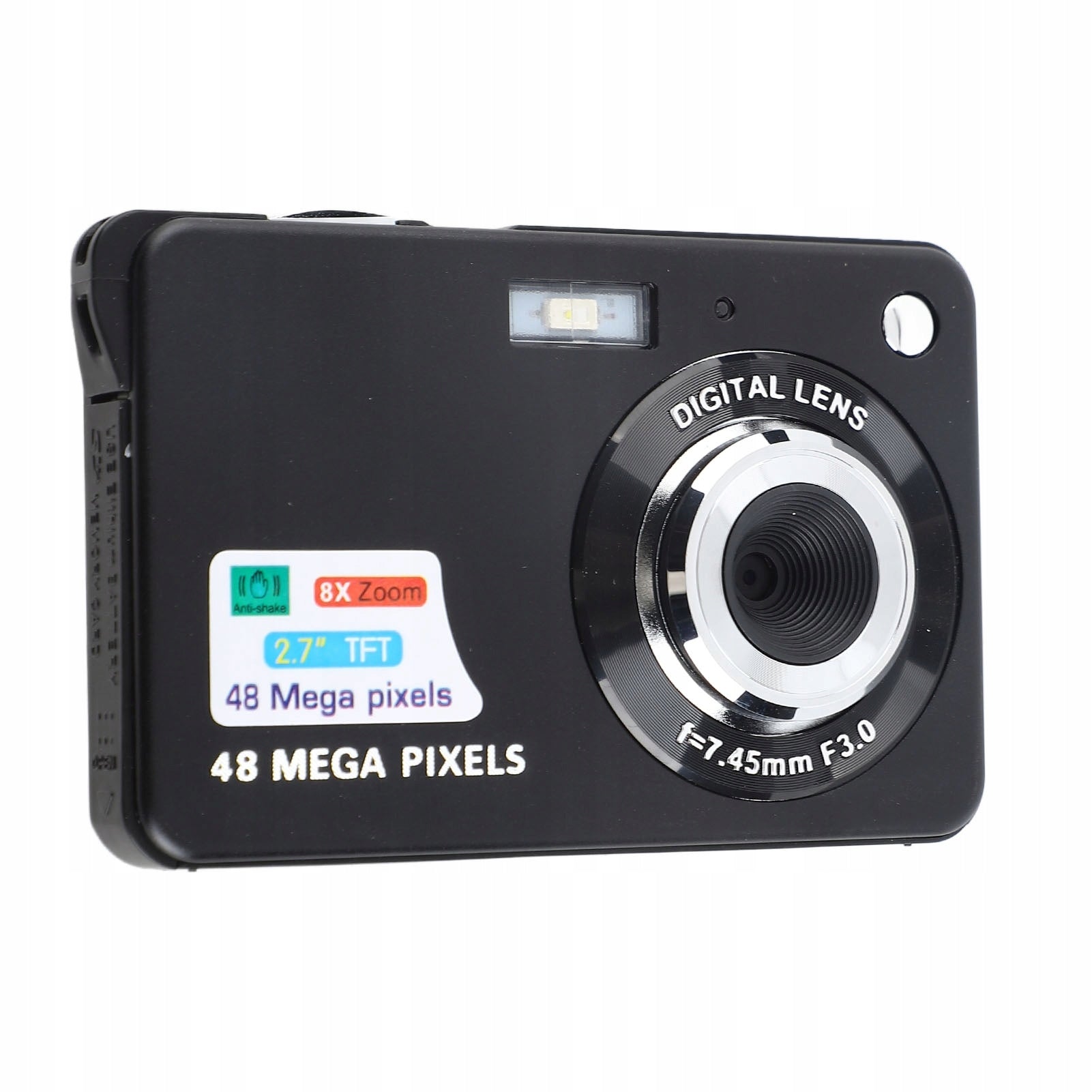 4K DIGITAL CAMERA WITH 8X ZOOM 48MP CAMERA WITH FLASH AND 2,4" LCD SCREEN