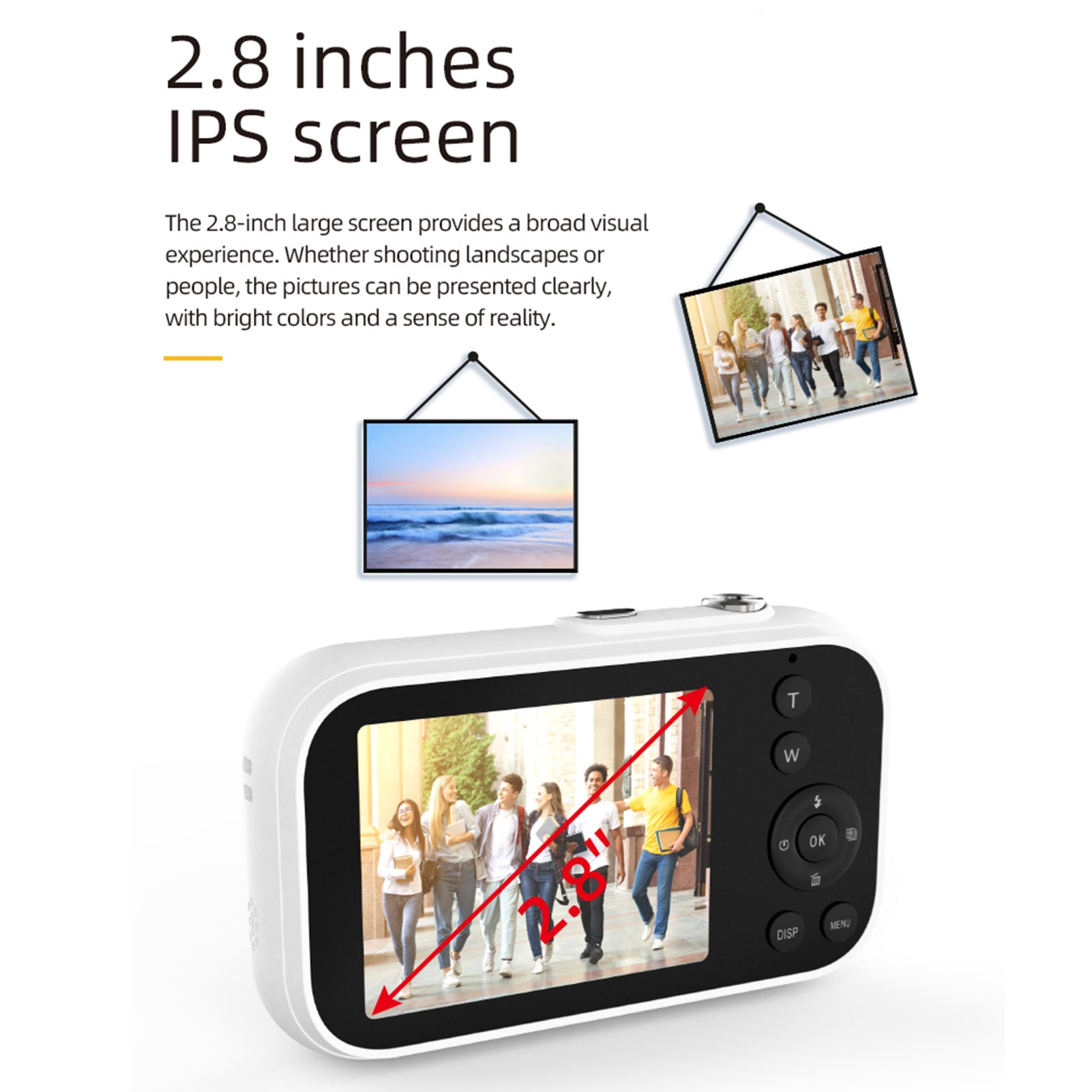 4K Digital Camera 48MP Portable Digital Video Camera 2,8 Inch 6O Model 8574ZPUY