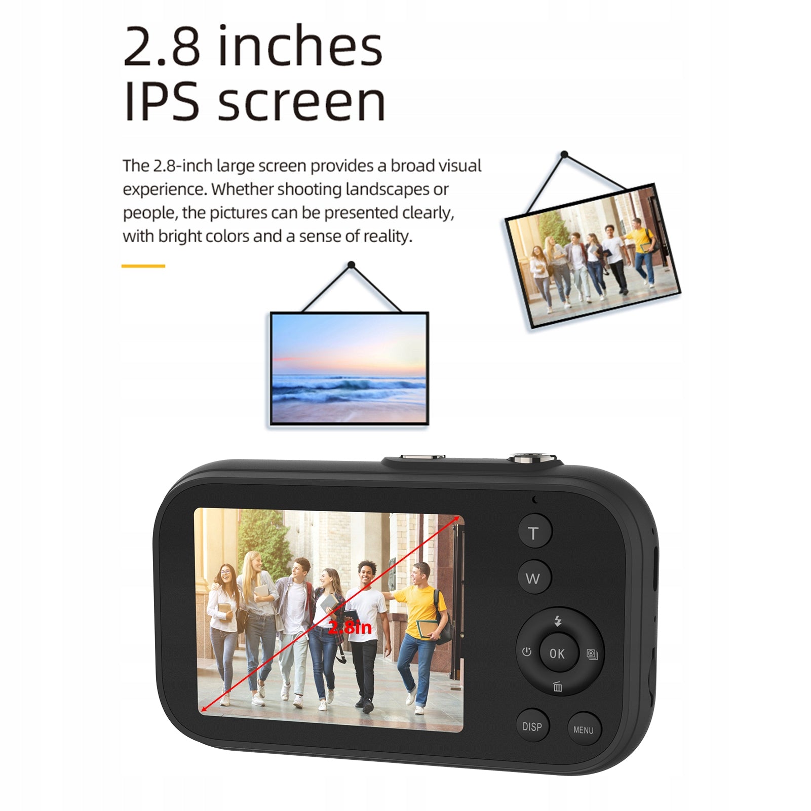 4K Digital Camera Portable 48MP Digital Video Camera 2,8 Inch 7J