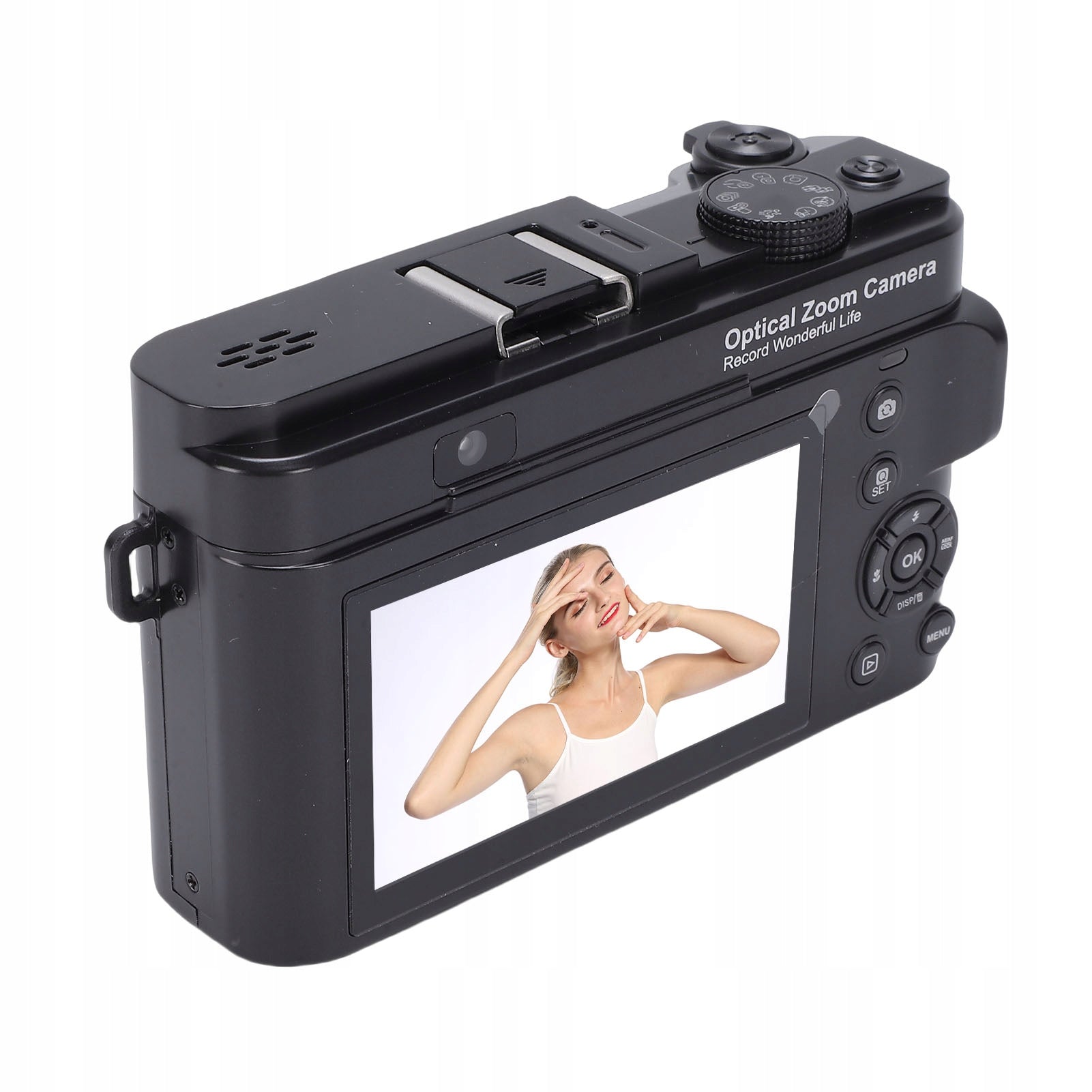 4K Digital Camera with 12x Optical Zoom WIFI 75MP Portable NE Model 3217FPMC