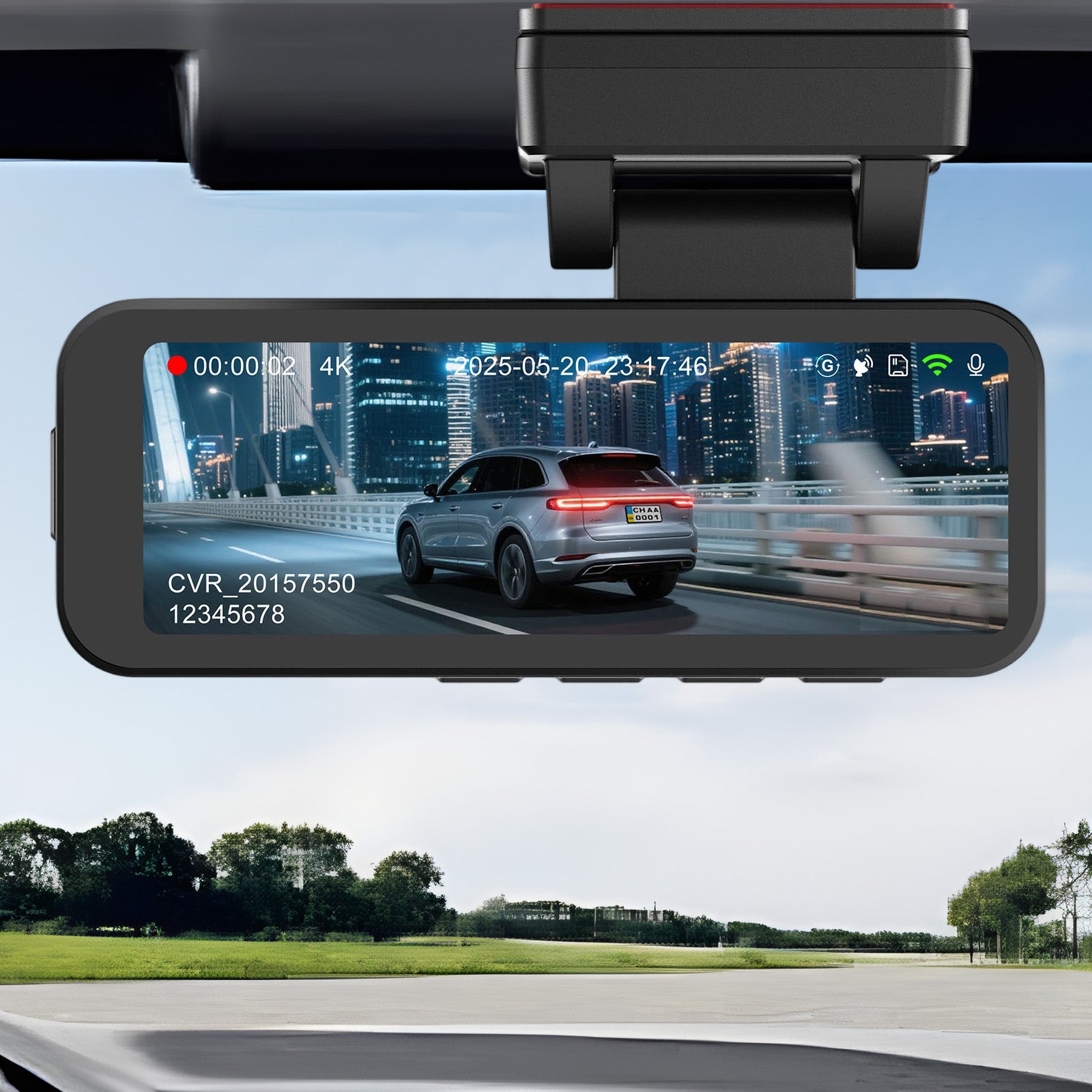 4K Dual Car Camera 3.2'' WiFi 5G HDR Night Vision G-Sensor Continuous 24H Brand no brand