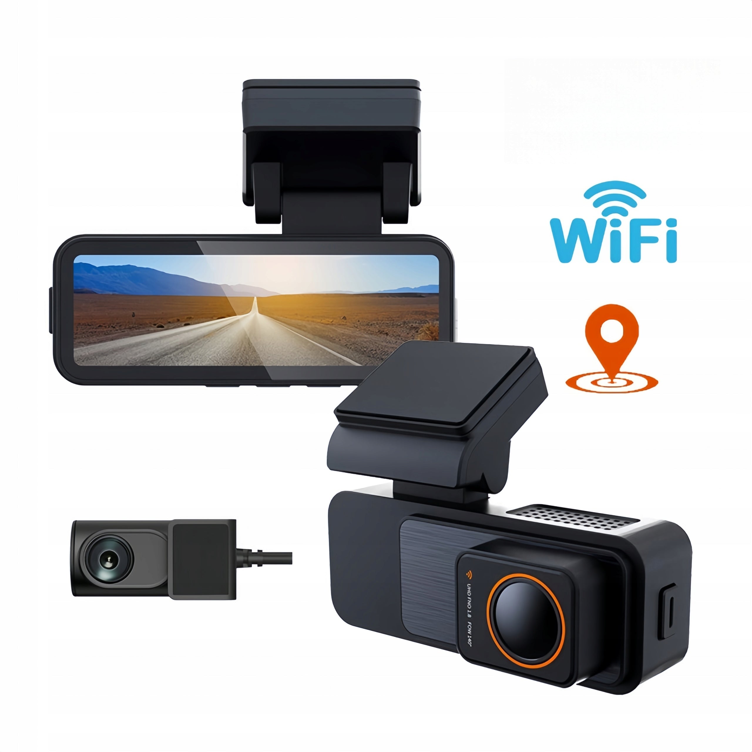 4K/FHD CAR CAMERA VIDEO RECORDER REAR CAMERA WIFI GPS APP Manufacturer code K-23