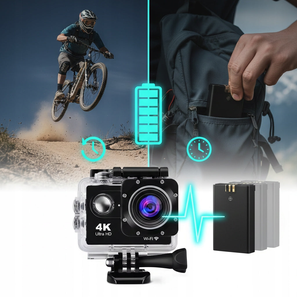 4K FULL HD SPORTS CAMERA DRMZ ActionXtreme PRO 2 WATERPROOF MOUNTS 30M Manufacturer code Action Xtreme PRO 2