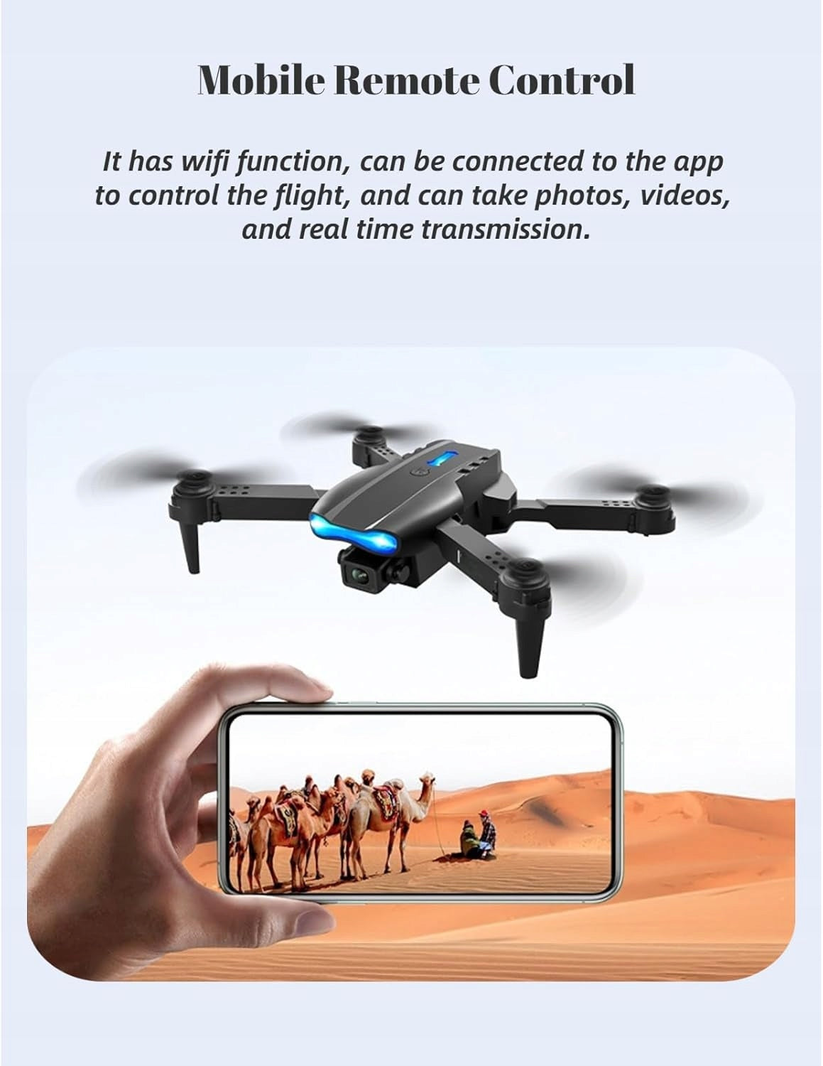 4K Foldable Mini RC Drone with Dual Camera and WiFi Manufacturer code 5907153318417
