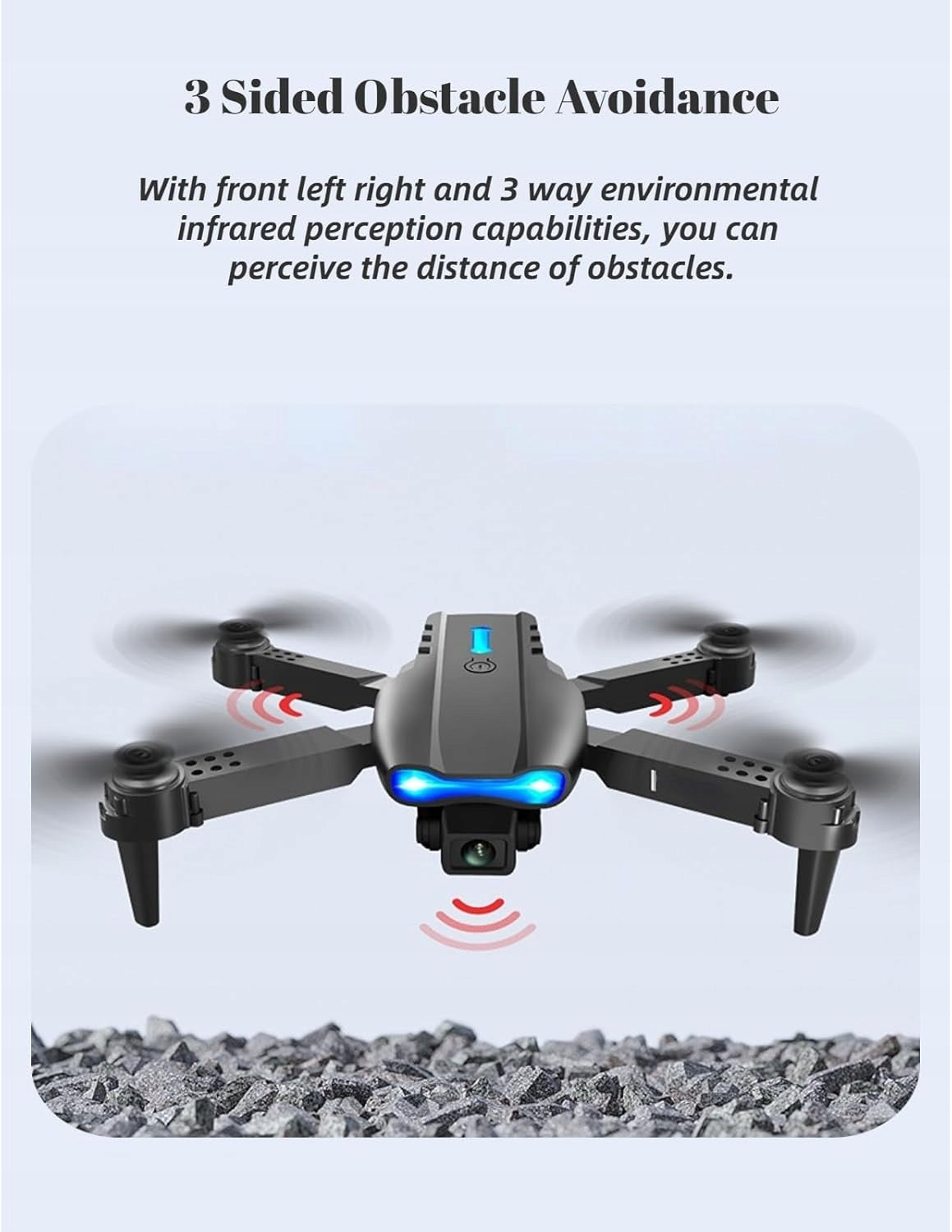 4K Foldable Mini RC Drone with Dual Camera and WiFi Packaging status original