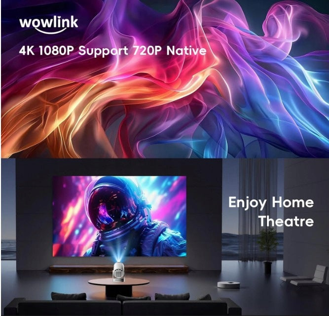 4K Full HD 1080p 2026 Mini Projector, Latest Built-in Wowlink Apps Manufacturer code B0FB3RN3D8