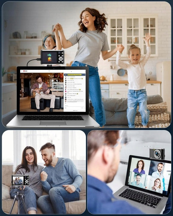4K HD Digital Camera 1080P 64MP with 16x Zoom - Kids Camera Black Manufacturer code 4894981947876