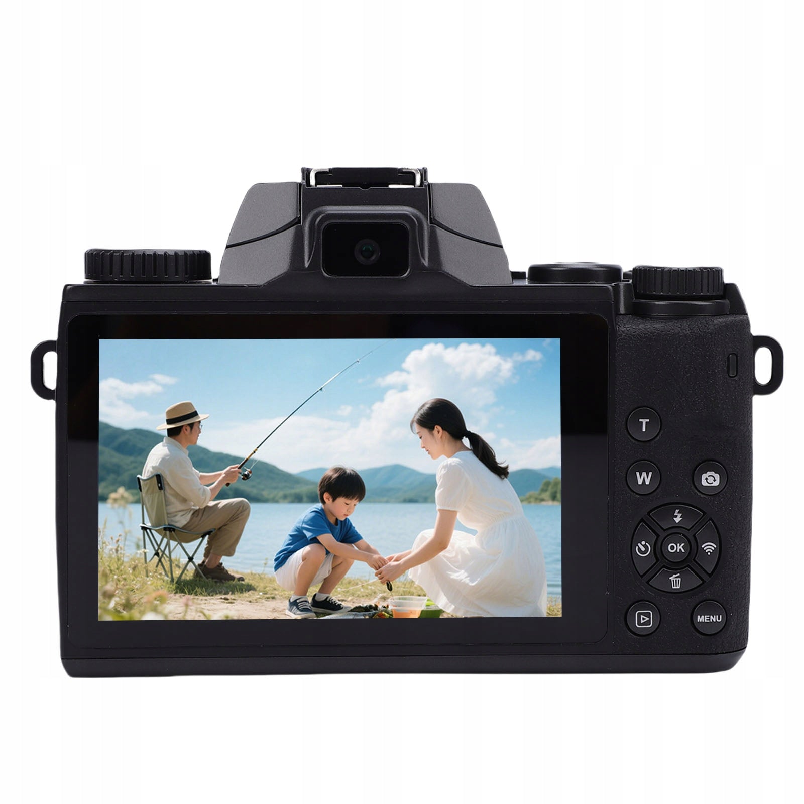 4K HD Digital Camera 4 Inch Touch Screen 16x Zoom 64MP WiFi Autof